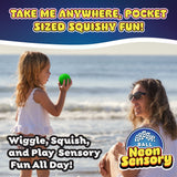 Power Your Fun 3-Pack Neon Sensory Squish Stress Relief Balls