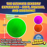 Power Your Fun 3-Pack Neon Sensory Squish Stress Relief Balls