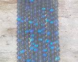 Matte Mermaid Glass Beads aka Mystic Aura Quartz, Round 6mm 8mm