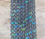 Matte Mermaid Glass Beads aka Mystic Aura Quartz, Round 6mm 8mm