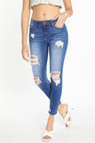Destructed Ankle Skinny Jeans