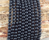 Matte Onyx aka Black Agate Round