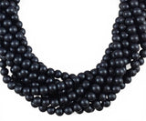 Matte Onyx aka Black Agate Round