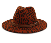 New leopard fur hat in autumn and winter jazz hat