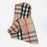 Simple Waterproof Windbreaker Fabric Plaid Pet Dog Clothes Autumn Teddy Schnauzer Bichon Frise Jarre Aero Bull Clothing