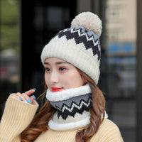 Women's Winter Hat And Scarf Cycling Fleece