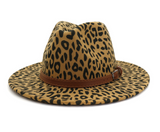 New leopard fur hat in autumn and winter jazz hat