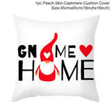 Red Cartoon Letter Series Valentine's Day Pillowcase Peach Skin Sofa Pillowcase