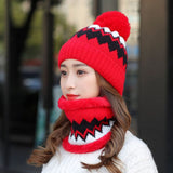Women's Winter Hat And Scarf Cycling Fleece
