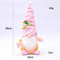 Valentine's Day Top Hat Pearl Flower Faceless Doll