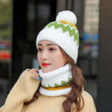 Women's Winter Hat And Scarf Cycling Fleece