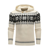 Men Pullover Sweaters Warm Christmas Sweater Fashion Printed Casual Hoodies Knitting