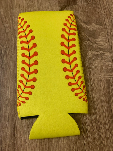 Softball Slim Can Cooler