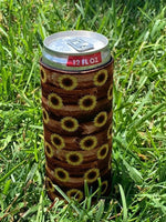 Sunflower Wood Slim Can Cooler