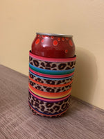 Serape Leopard Can Cooler