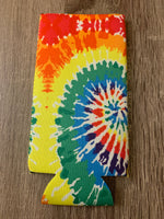 Tie Dye Slim Can Cooler