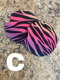 Neon Zebra Car Coasters