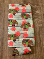 Leopard Camper Slim Can Cooler