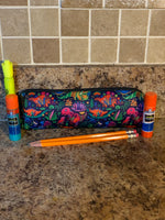 Colorful Dino Pencil Bag